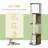 Multi-Level Cat Tree with Padded Perches