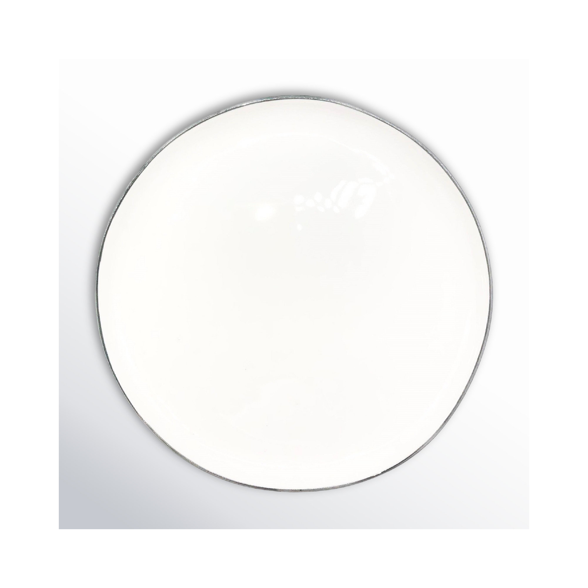 Canvas Home Abbesses Colored Rim Porcelain Salad Plate, Gray