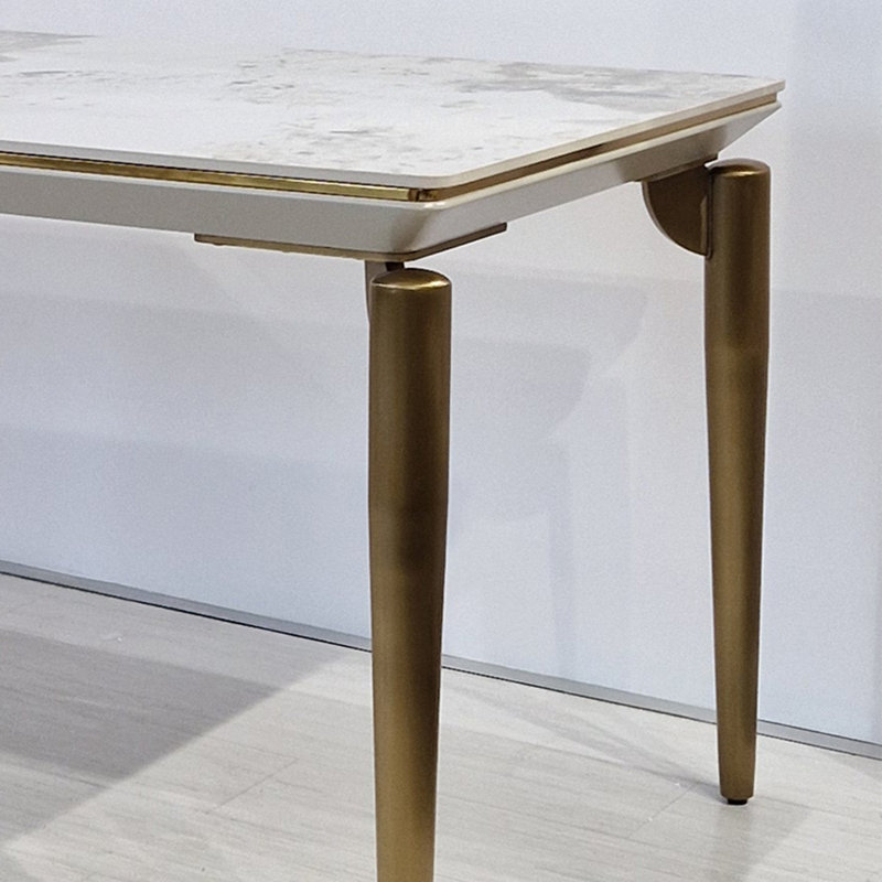 Faux Marble Top Dining Table