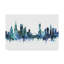 « chicago illinois blue blue horizon », reproduction d’impression sur toile tendue-1163667394