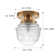 Brass Semi Flush Mount Ceiling Light