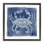 White Crab on Indigo Floating Frame, design by Patti Bishop-541604695-541604694