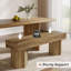 41" Farmhouse Dining Bench For Dining Room, Kitchen