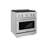 ZLINE 30 in. 4.2 cu. ft. Paramount Dual Fuel Range W/ 4 Burner Gas Cooktop & Electric Convection Oven in Stainless Steel (SDR30)