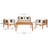 Arlethe Wood 4 - Person Patio Conversation Set with Cushions-2108375901-2035428221