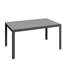 Table de salle à manger d'extérieur rectangulaire en aluminium thermolaqué