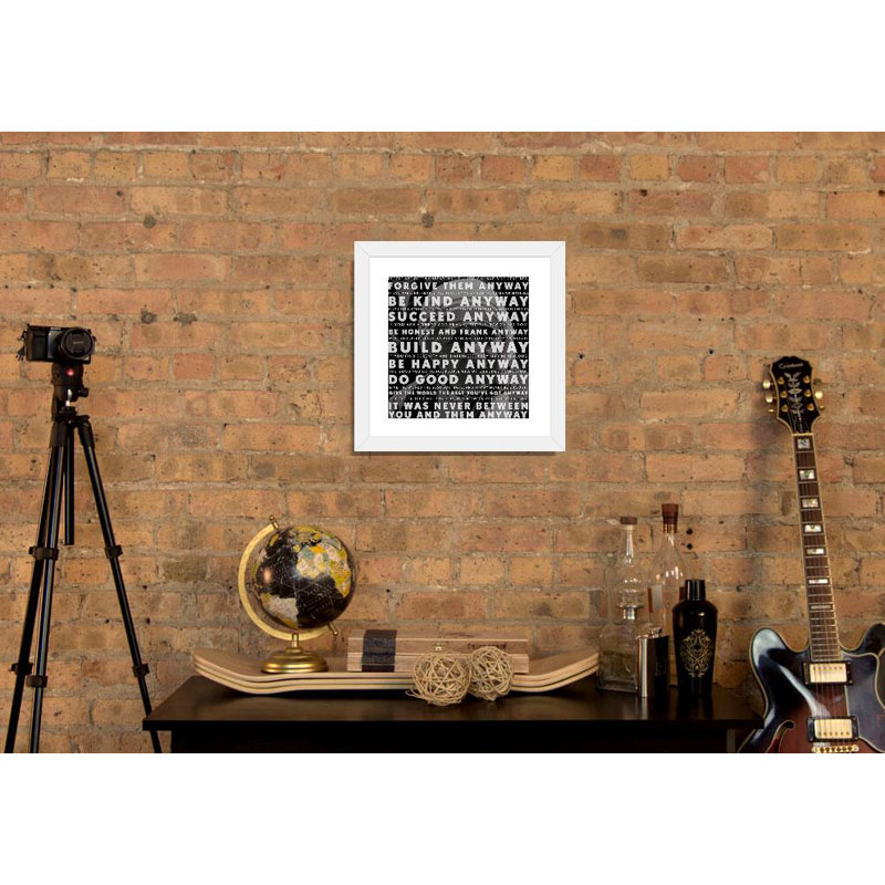« Mother Teresa Quote », impression, H 12 po x l 12 po x P 1,5 po, Toile