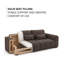 3 Seater Sofa Bed with Cushions-1339099600
