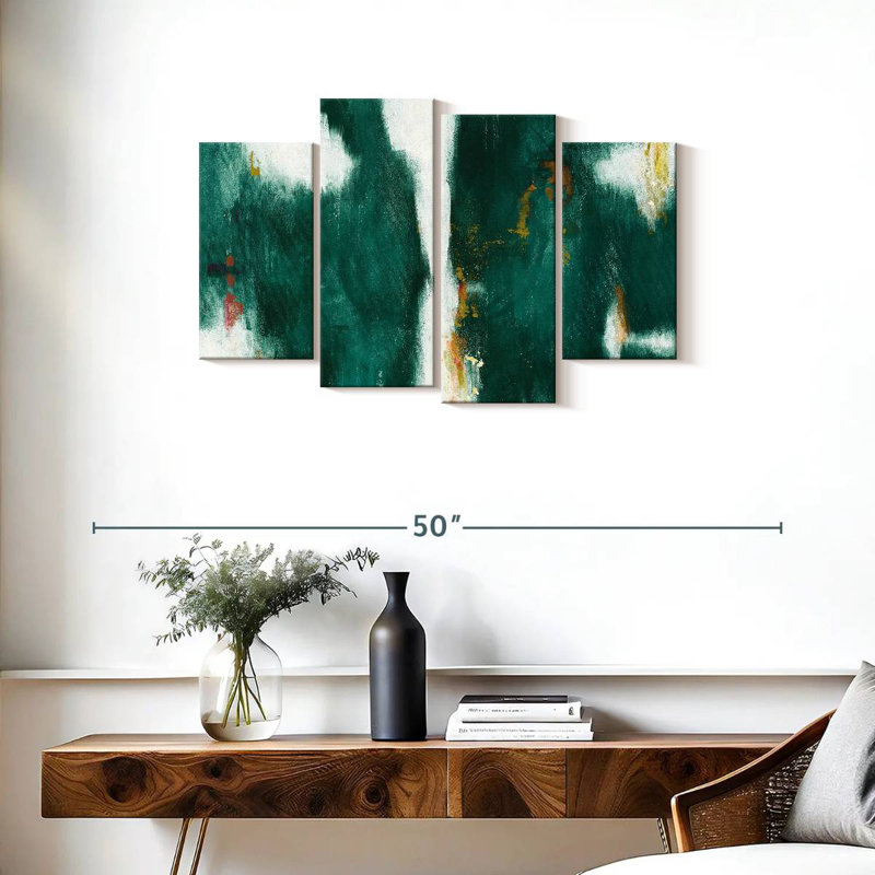 Texture verte, H 22 po x l 36 po