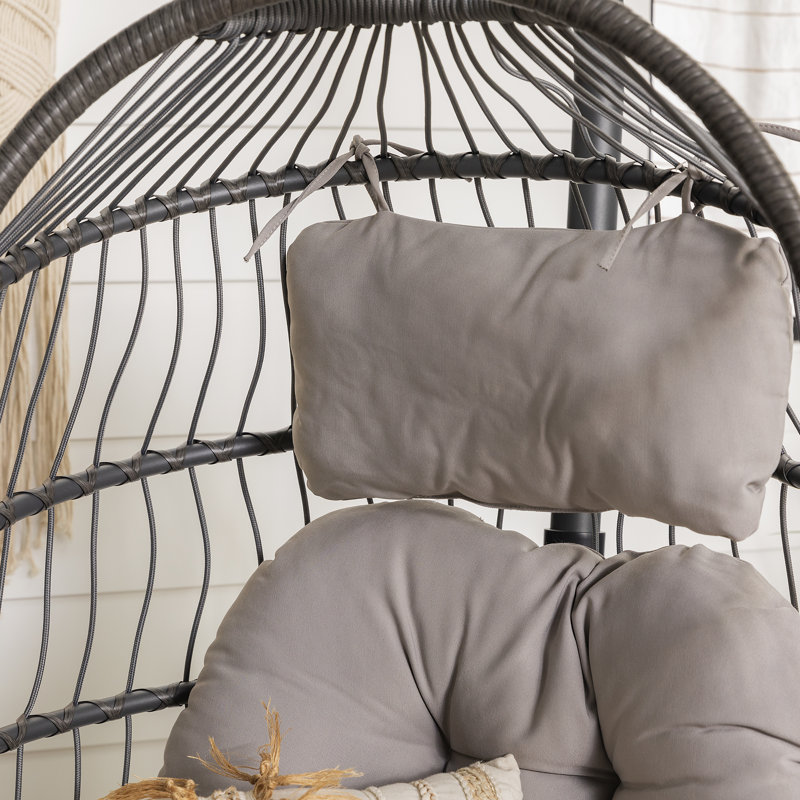 Balancelle avec support Hadleigh, Gris, Gris foncé