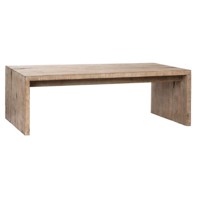 Evie Solid Wood Sled Coffee Table