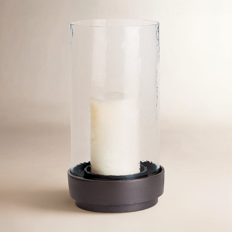 Avelar Metal Tabletop Hurricane, 14" H x 7.5" W x 7.5" D