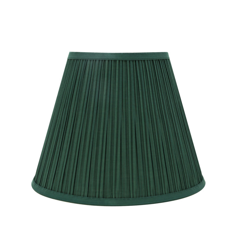 abat-jour empire en tissu texturé jacquard 10 po (araignée), Vert