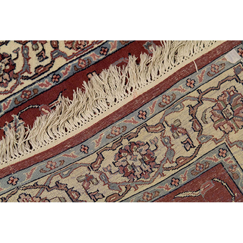 Tapis oriental rose en laine noué à la main Magan