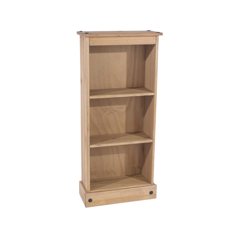 3 Tier Low Narrow Bookcase Display Shelf