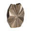 Vase en aluminium décoratif moderne avec motif sculptural étoile à facettes - doré-519018184-519018185