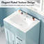 Ensemble de meuble-lavabo sur pied 24 po avec lavabo intégré et rangement 24 po Modern-126285268