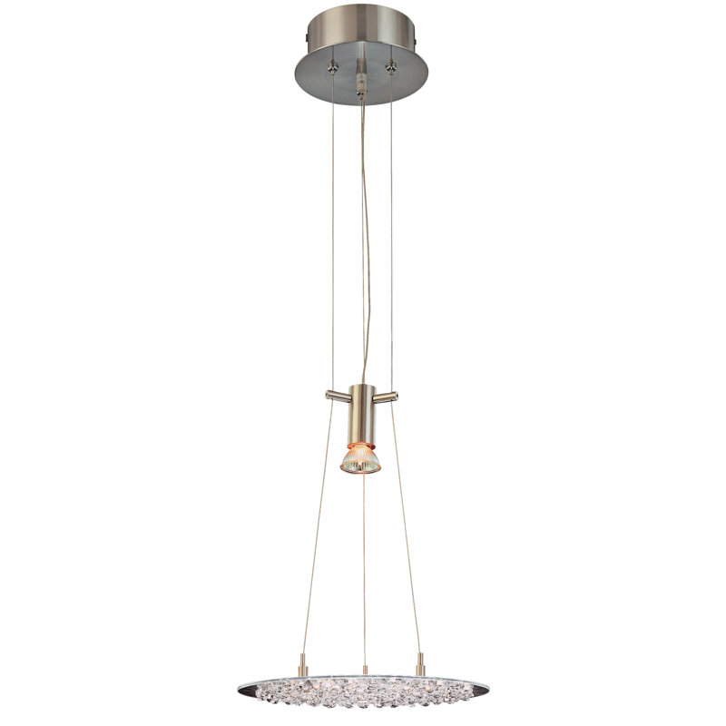 Luminaire suspendu géométrique 1 lumières unique Crystal Lake, Crystalique-Plus