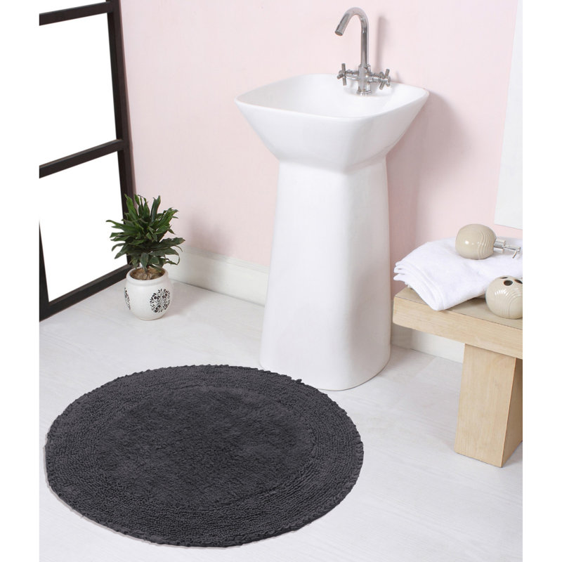 Tapis pour salle de bain 28 po, gris