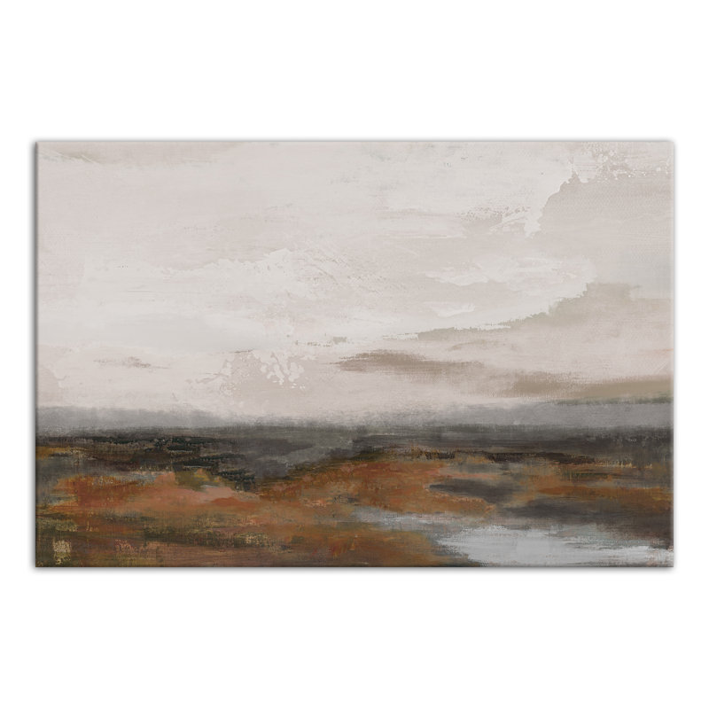 Impression sur toile Moody Riverscape, H 16 po x l 24 po
