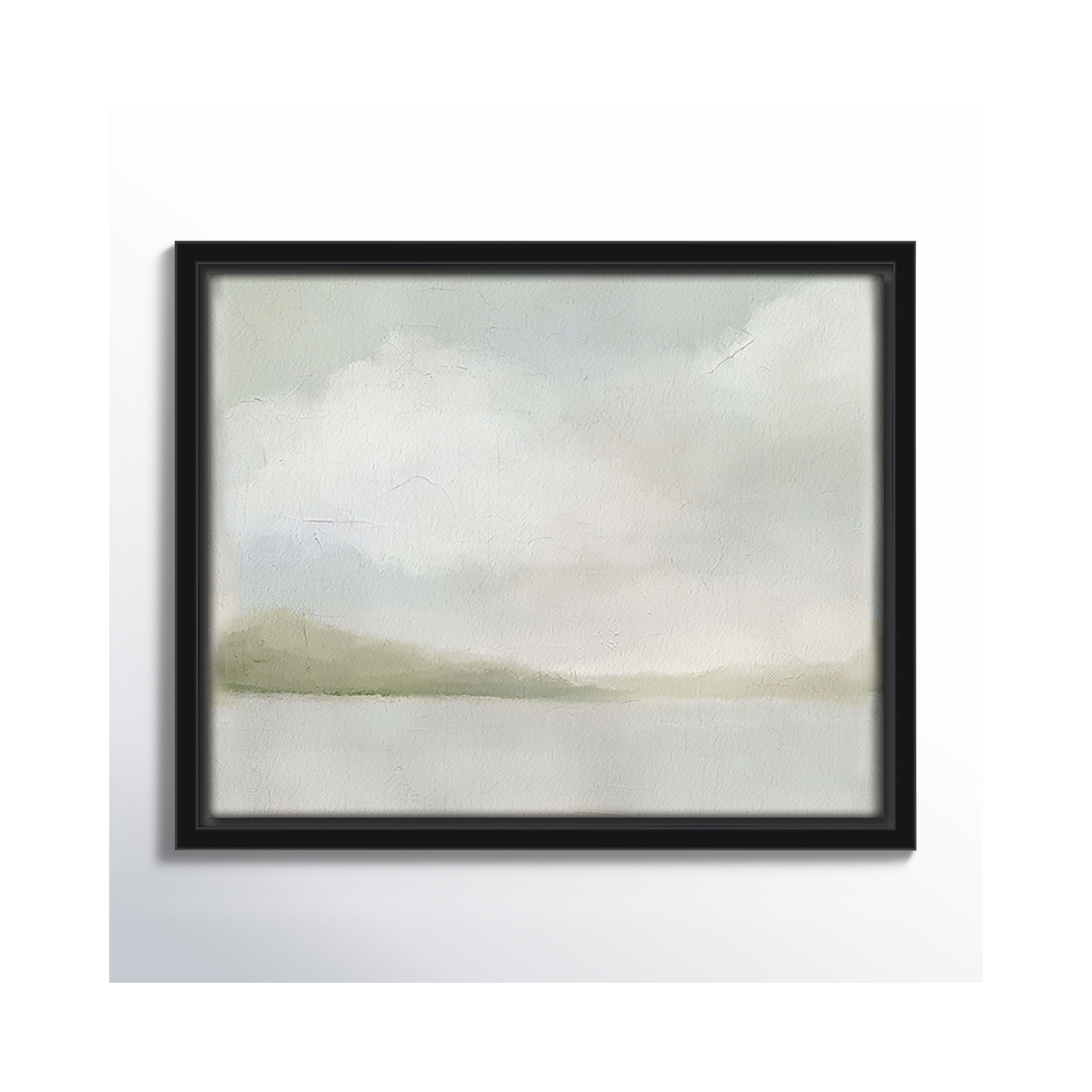 A Tranquil Morning, Black, 9.5" H x 11.5" W