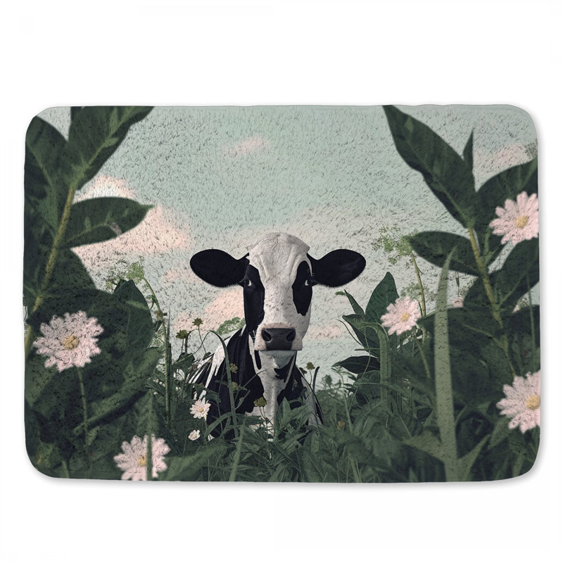 Tapis de bain vache Animal, L 17 po x L 24 po