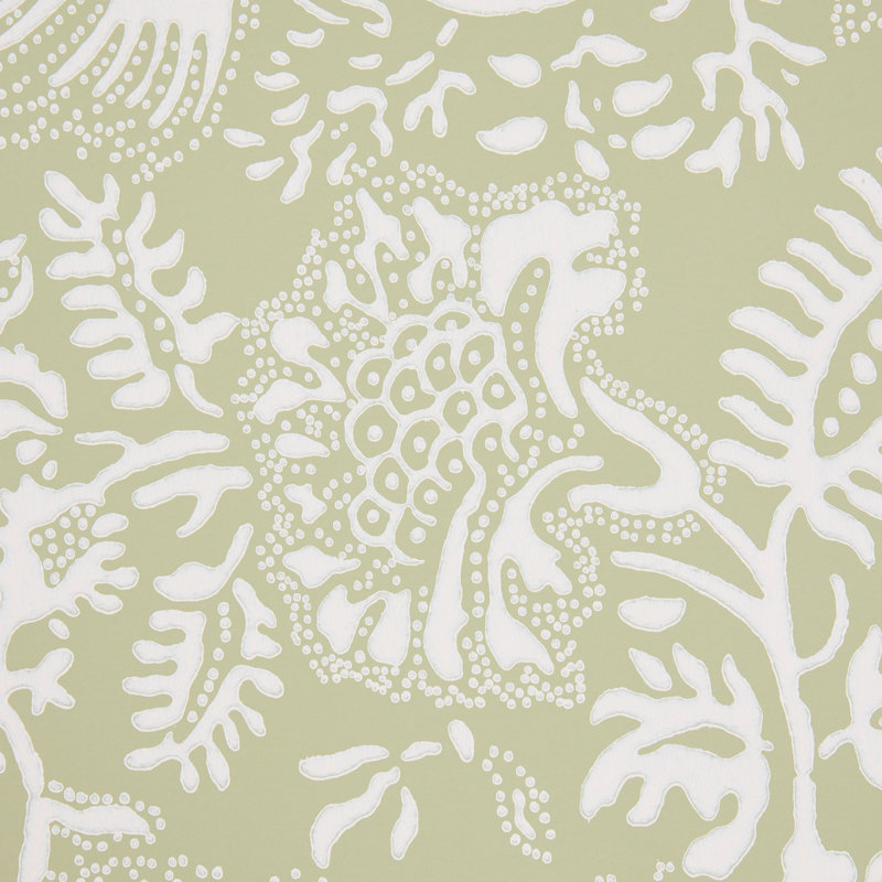 Pomegranate Print Wallpaper, Green