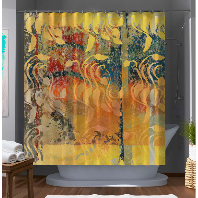 Rideau de douche abstrait Brayonna