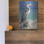 «Blue Heron», impression sans cadre sur métal-603910270