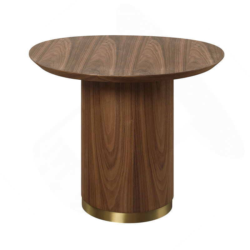 Tables de chevet, table de bout avec base ronde à piédestal