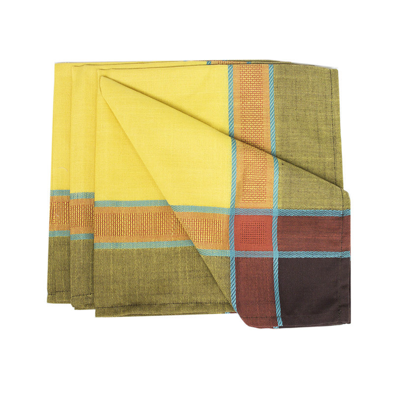Ensemble de serviettes 4 pièces Yamen, Jaune souci