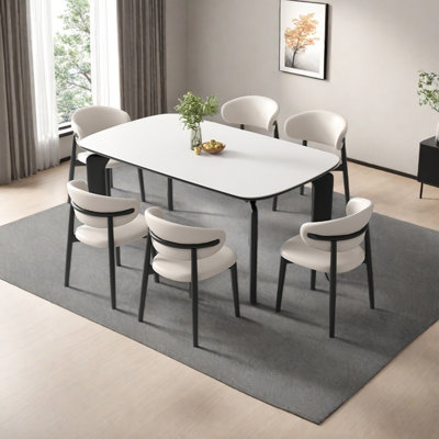 Elephant Legs Solid Wood Dining Table