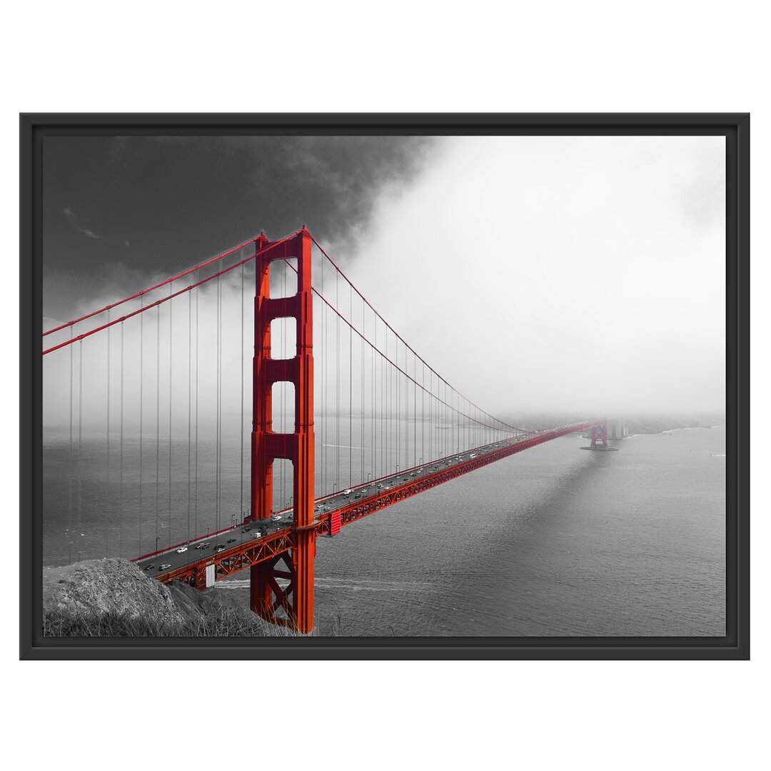 Gerahmtes Wandbild Golden Gate Bridge