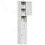 Armoire étroite 71 po en métal avec 2 portes et tablettes réglables-134489822-134489823