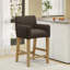 Tabouret de comptoir rembourré de 26 pouces