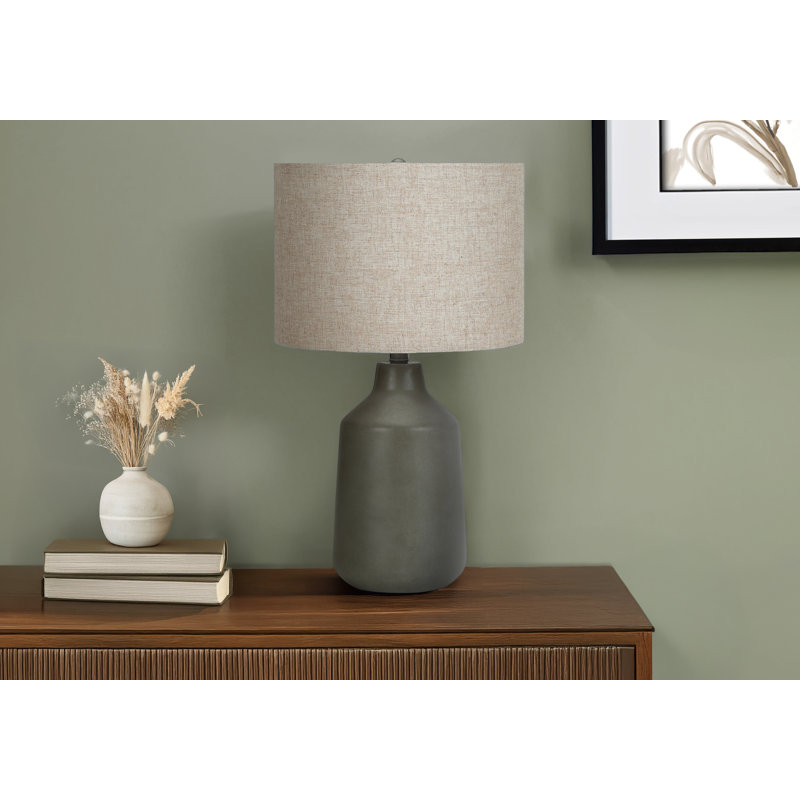 Lampe de table 24 "en béton gris