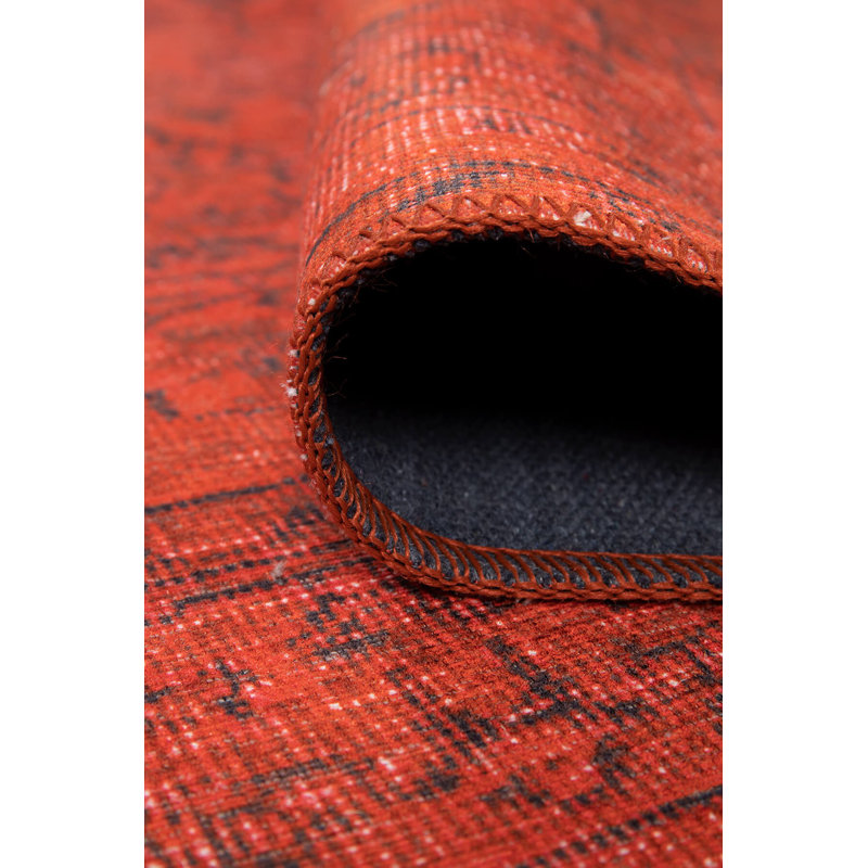 Premium Red Carpet Runner, 2.5 x 7.5 Feet | 100% Polyester, 1.1 lbs/sq ft | Pile Height: 0.2 Inches | Eco-Friendly Recycled Poly Cotton Underside | Durable Machine Carpet, Ideal for Hallways & Living Rooms