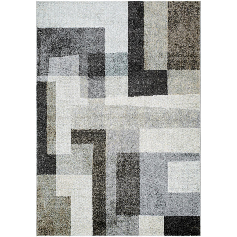 Berghildur Abstract Rug, Rectangle 5'3" x 7'