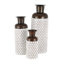 Ensemble de grands vases en métal Florice
