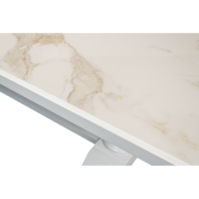 Dining Table, White, White