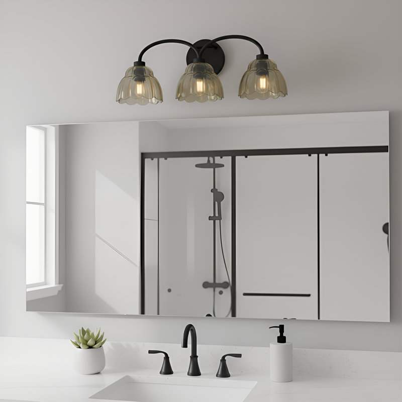 Whitecap 3-Light Mottled Cocoa Vanity Light