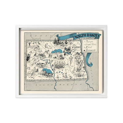 North Dakota Pictorial Map
