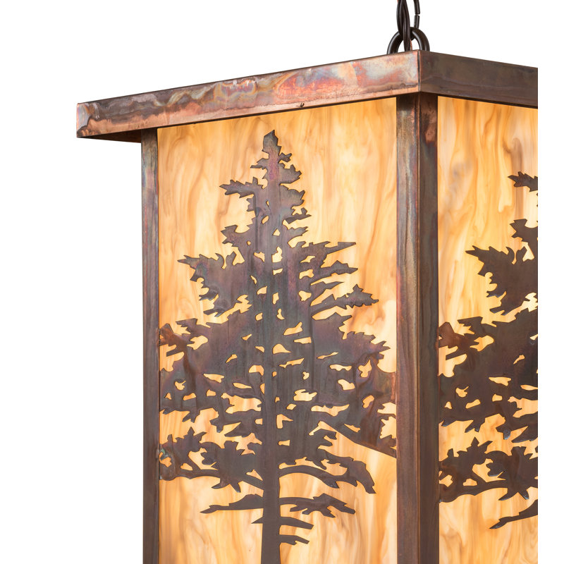 Luminaire suspendu rectangulaire unique à 1 lumière Clayson