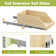 Rashun Pull Out Cabinet Organizer with Extension Rail Slides, Hard Close Pull Out Shelf with U Bracket