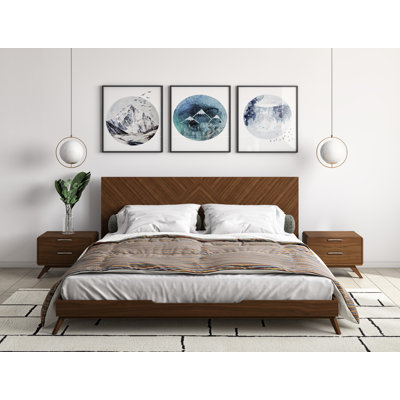 Aubreah Solid Wood Platform Bed