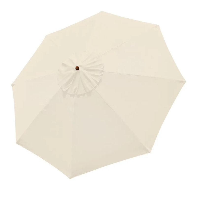 Housse de remplacement pour auvent pour parasol de patio de 10 pi pouvant accueillir 8 baleines (toile seulement), Blanc