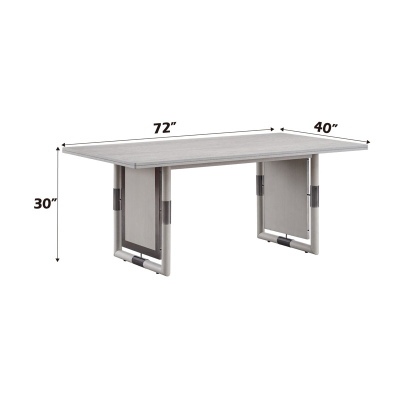 Ensemble de table de salle à manger 7 pièces avec chaises rembourrées Cithlaly