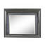 Miroir à finition gris métallique avec DEL