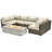 Ensemble de conversation modulaire 7 pièces avec foyer et coussins Sunbrella Lsi-2116336346