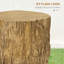 Table basse en rotin, béton et polyéthylène (PE), 1 pièce, couleur beige, rangement intégré, usage intérieur/extérieur